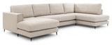 Bernadotte U-sofa, open end right, Beige