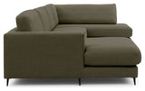 Bernadotte U-sofa, open end right, Green