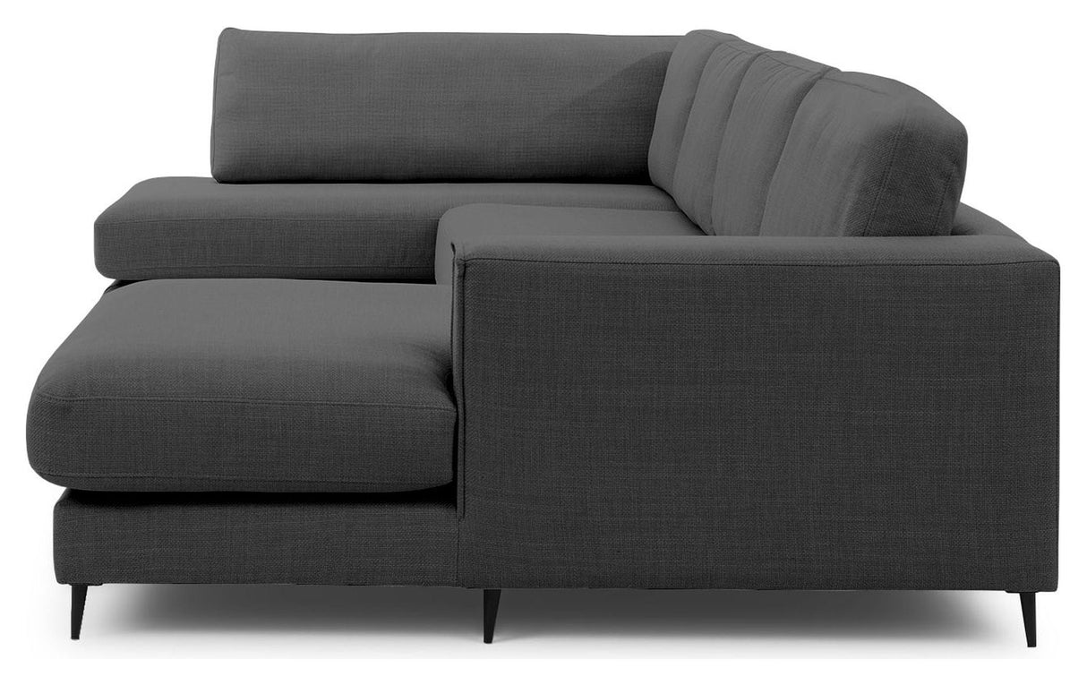 Bernadotte U-sofa, open end left, Anthracite