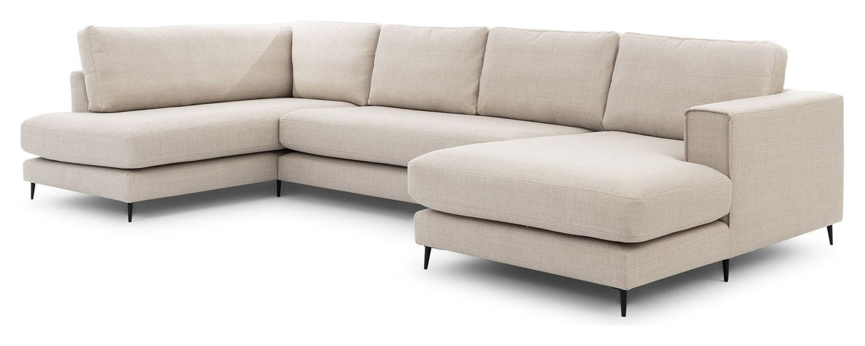 Bernadotte U-sofa, open end left, Beige