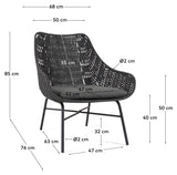 Abeli Lounge Chair, Black