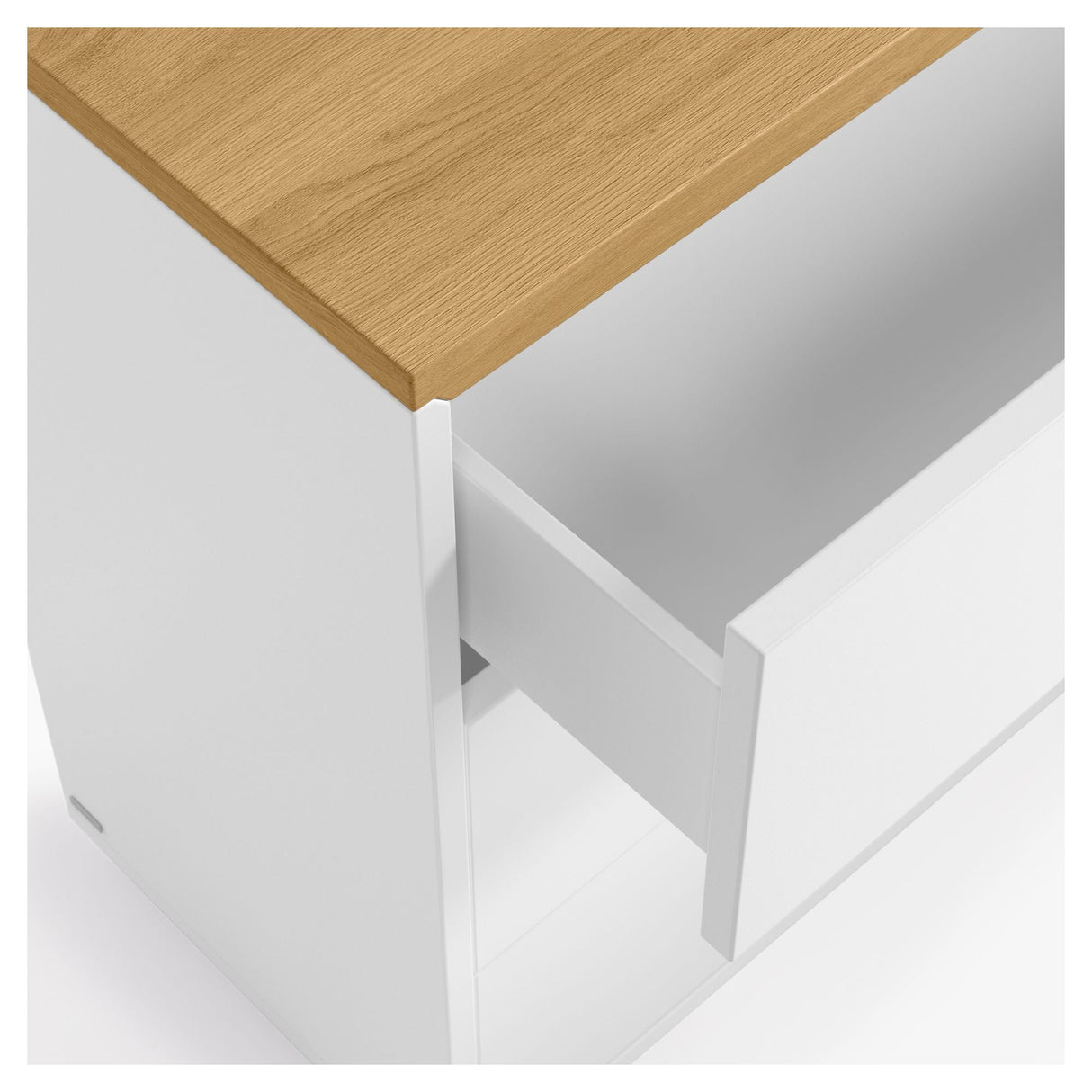 Abil Chest 3 drawers - White/Oak veneer