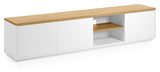 Abil Tvbord - White/Oak veneer, 200x44