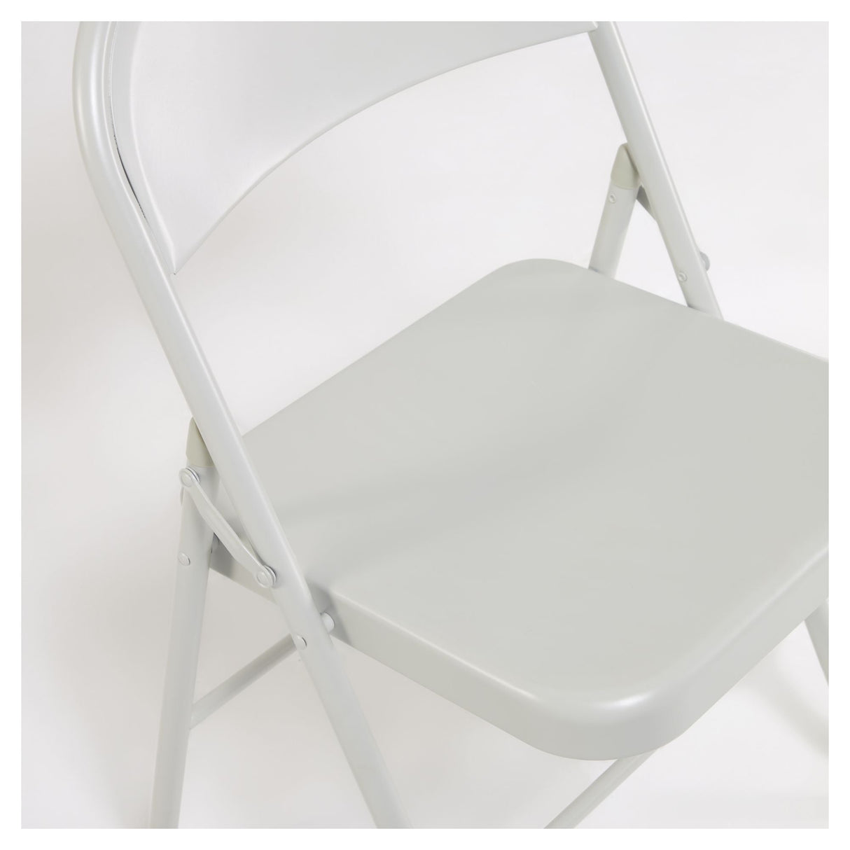 Aidana Folding chair, light gray metal