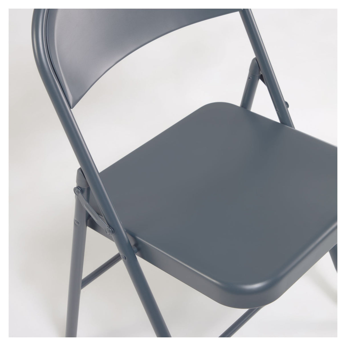 Aidana Folding chair, dark gray metal