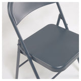 Aidana Folding chair, dark gray metal