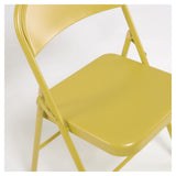 Aidana Folding chair, mustard metal