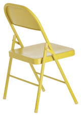 Aidana Folding chair, mustard metal