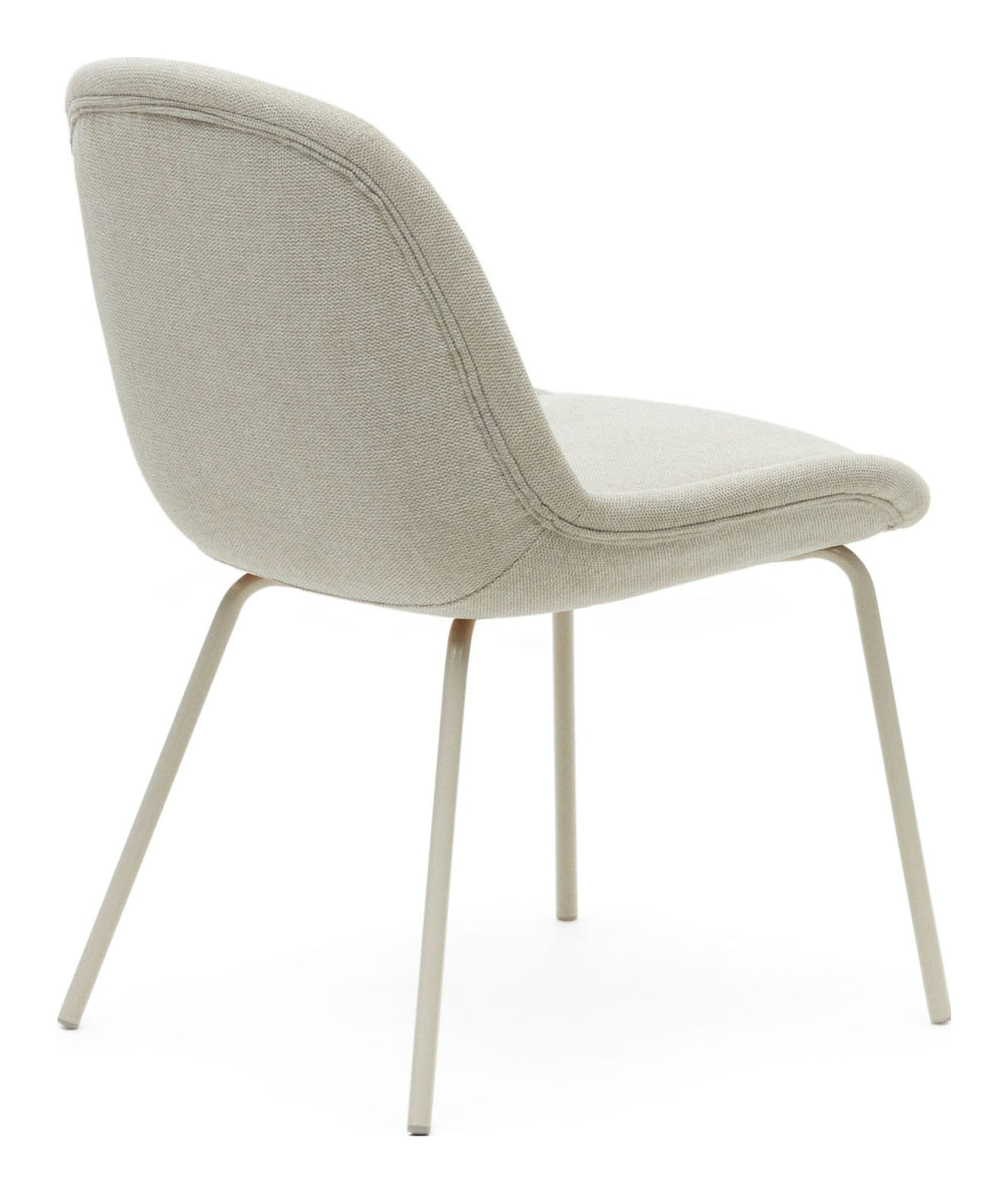 Aimin Dining chair with beige legs, Beige Chenille