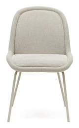 Aimin Dining chair with beige legs, Beige Chenille