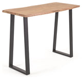 Alaia Bar table, H105, Solid acacia/Black metal frame