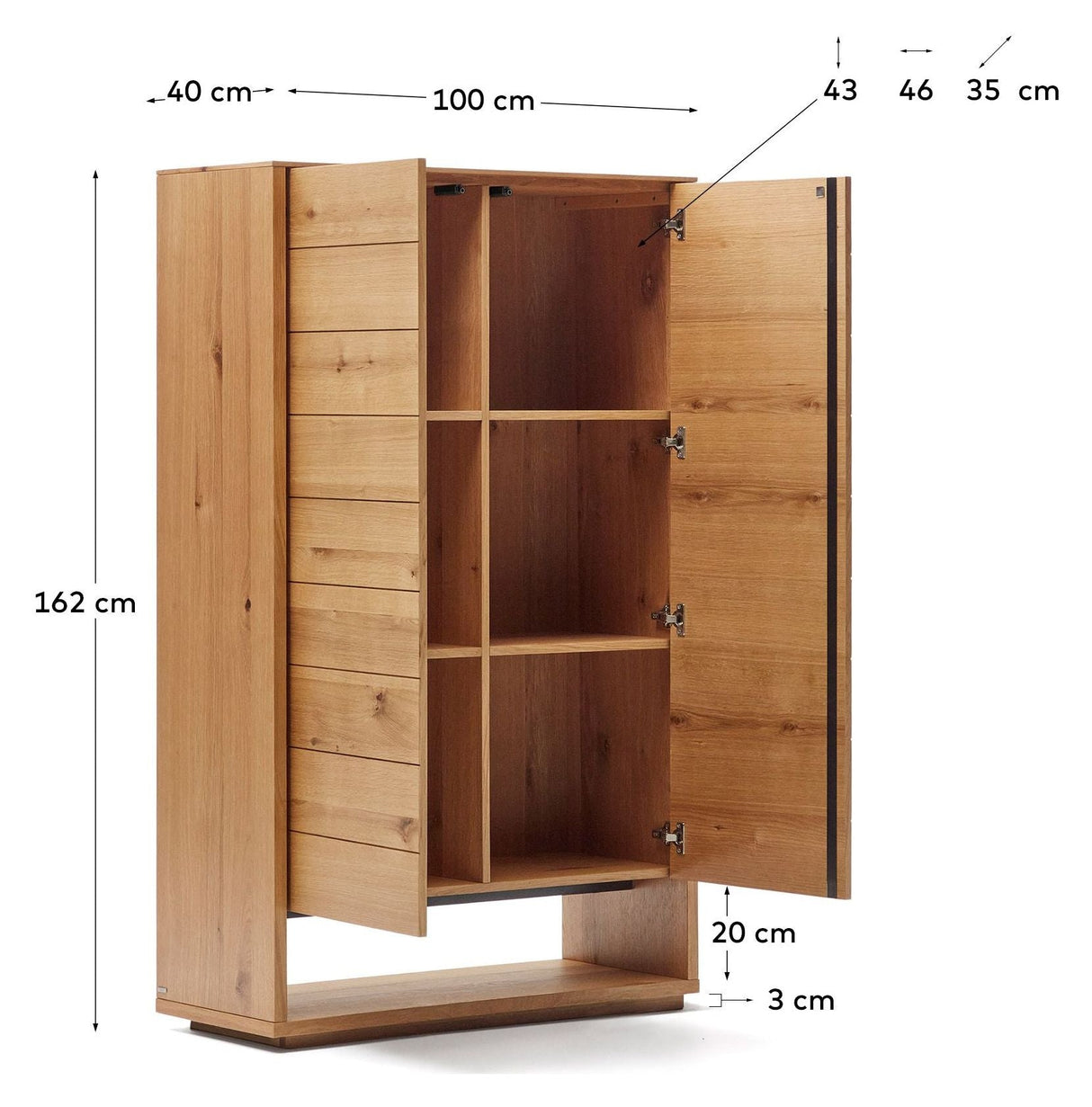 Alguema Sideboard, Nature, Oak veneer