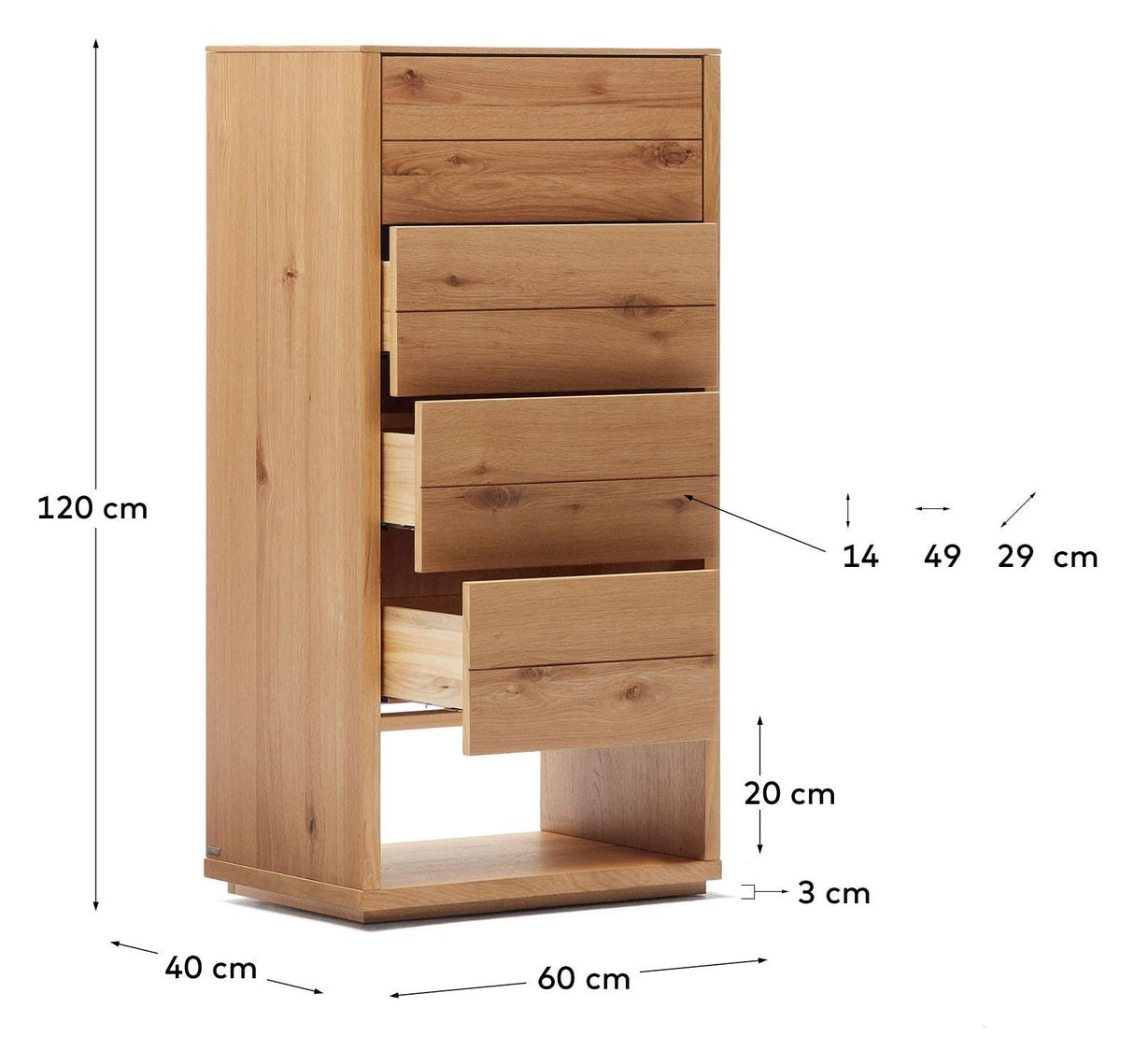 Alguema Chest, Nature, Oak veneer