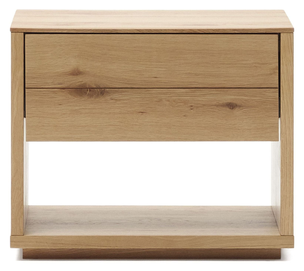 Alguema Bedside table, Oak veneer, 40x50