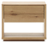 Alguema Bedside table, Oak veneer, 40x50