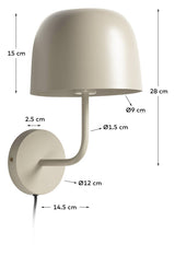 Alish Wall Lamp Beige