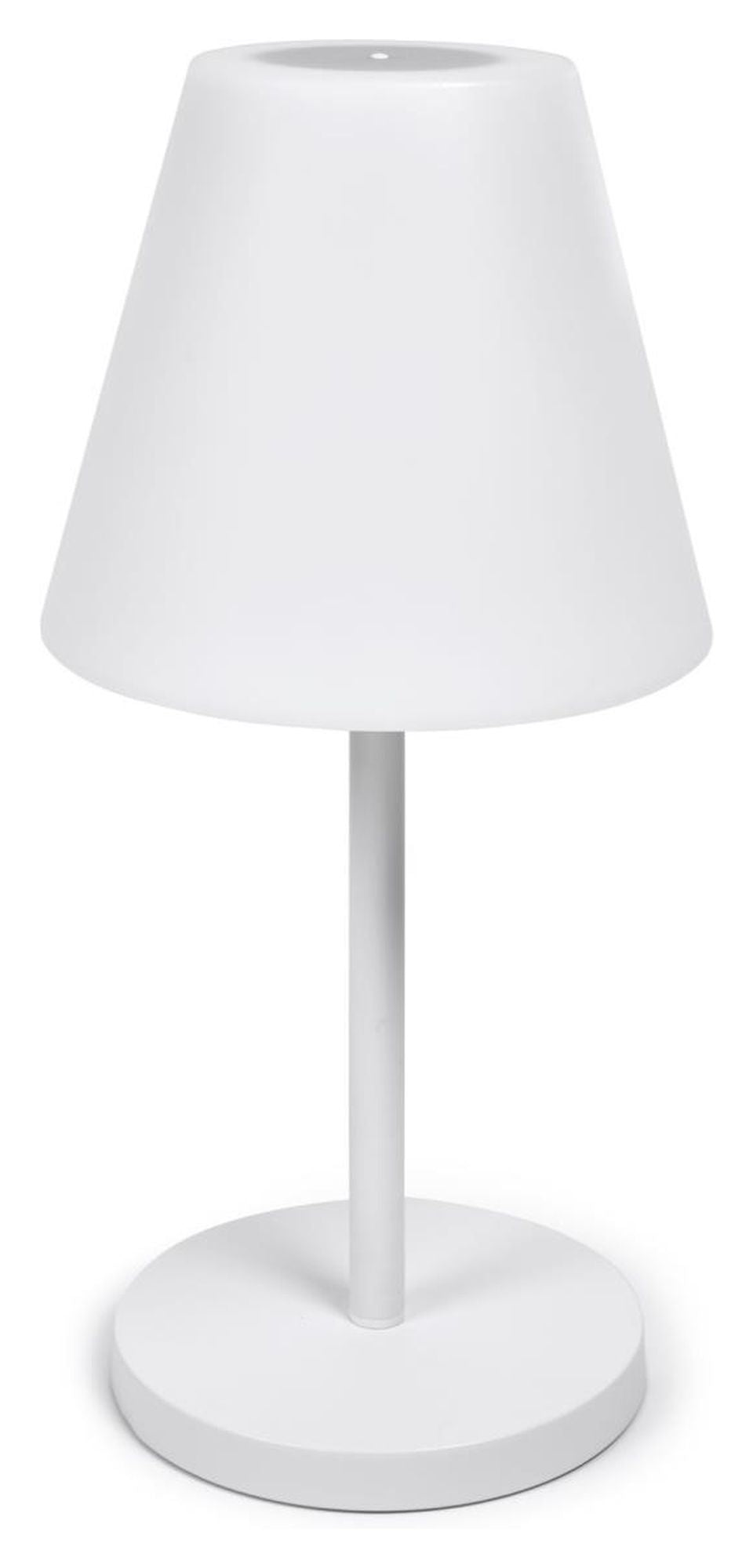 Amaray Outdoor Table Lamp, Steel/White Finish