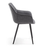 Aminy Dining Chair, Graphite Distressed PU