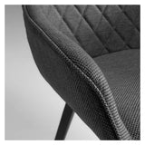 Amira Dining Chair, Dark Gray