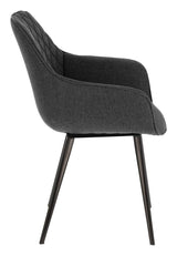 Amira Dining Chair, Dark Gray