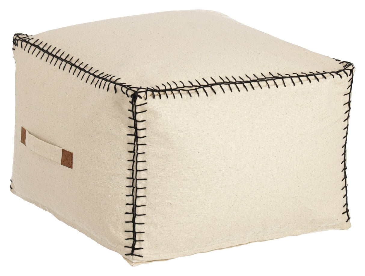 Kave Home Anahi Puf Beige, 45x30