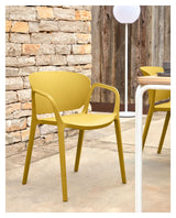 Ania Garden Chair Plastic, Yellow