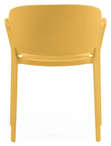 Ania Garden Chair Plastic, Yellow