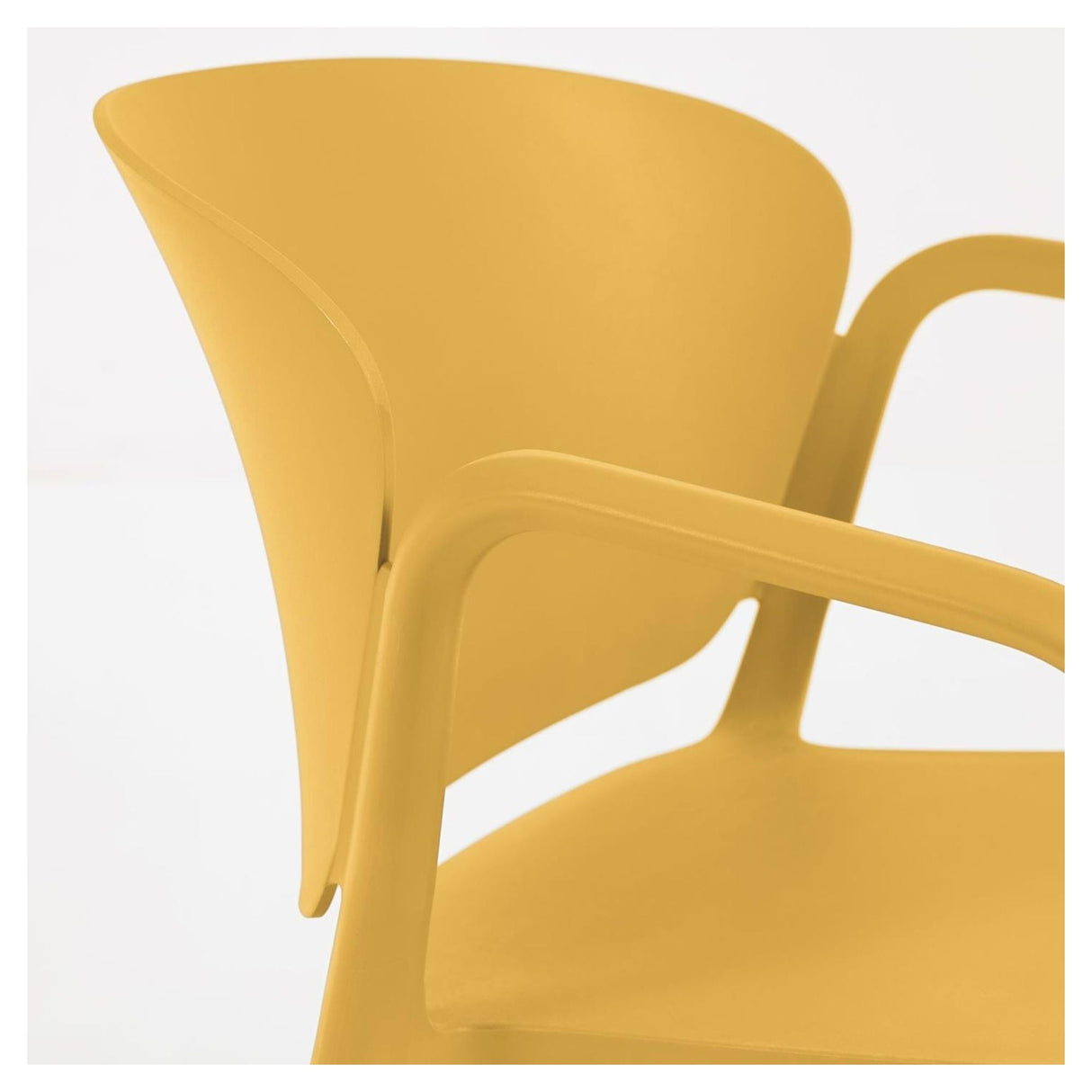 Ania Garden Chair Plastic, Yellow