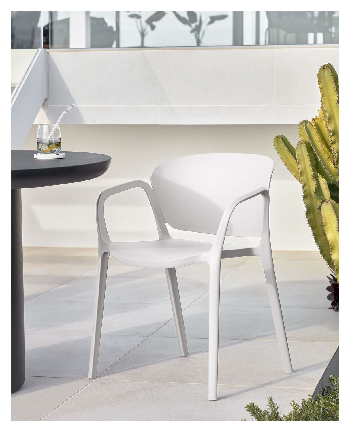 Ania Garden Chair Plastic, White