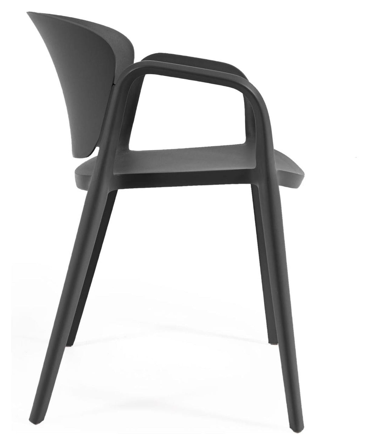 Ania Garden Chair Plastic, Black