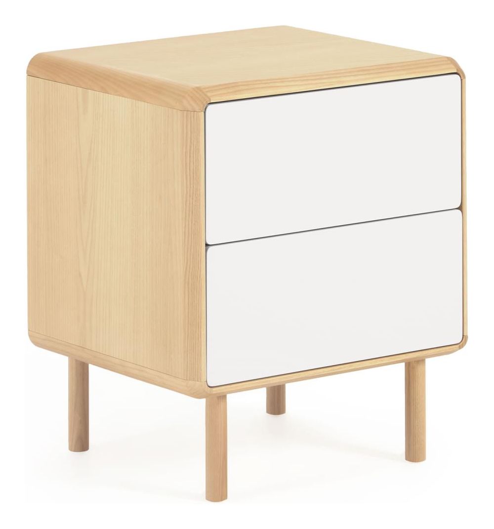 Anielle Bedside Table, Ash/Veneer