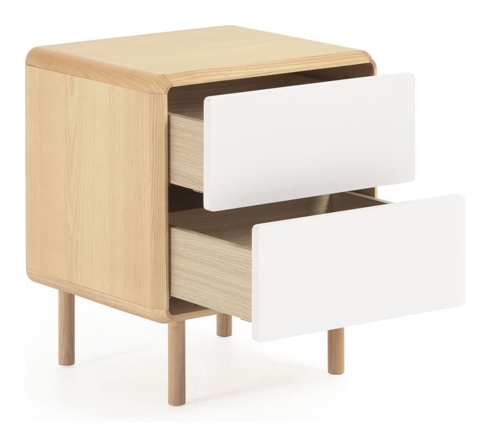 Anielle Bedside Table, Ash/Veneer