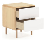 Anielle Bedside Table, Ash/Veneer