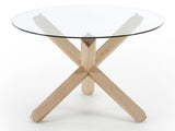 Arendal Dining Table Ø120 Oak/Glass