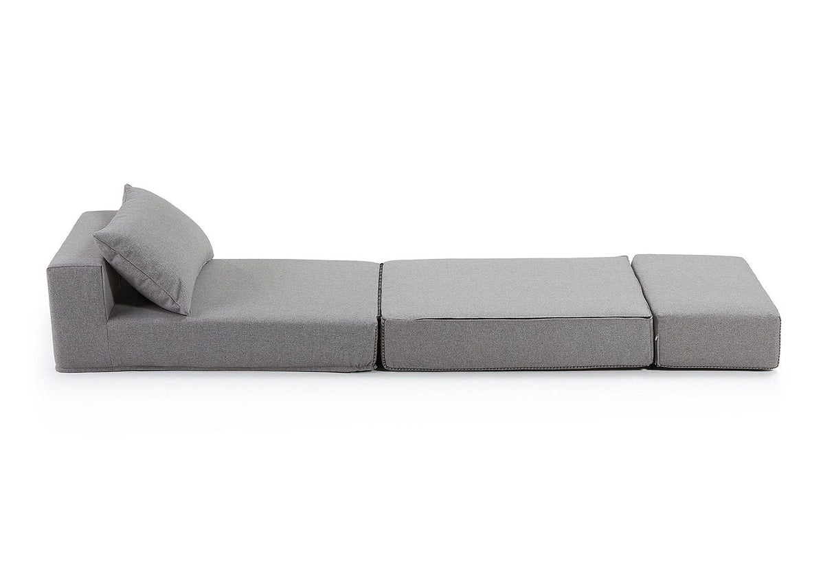 Arty Pouf/Guest Bed, Gray