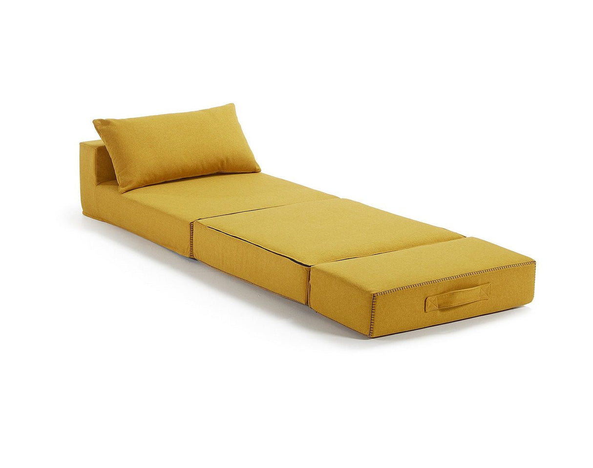 Arty Puf/Guest Bed, Mustard