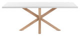 Arya Dining Table White/Nature, 200x100