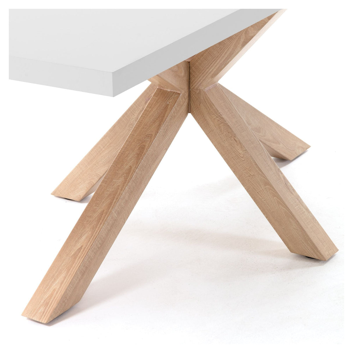 Arya Dining Table White/Nature, 200x100