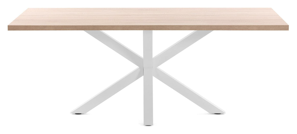 Arya Dining Table White/Sonoma Melamine, 160x100