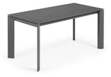 Axis Dining table, 160/220x90, Vulcano Roca finish/Anthracite legs