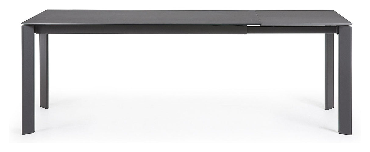 Axis Dining table, 160/220x90, Vulcano Roca finish/Anthracite legs