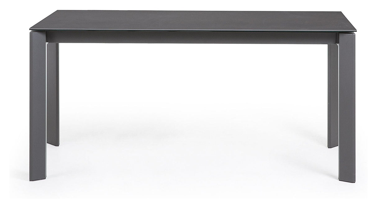 Axis Dining table, 160/220x90, Vulcano Roca finish/Anthracite legs