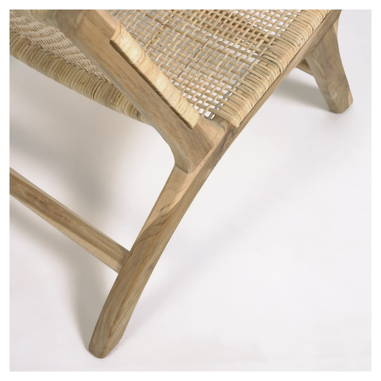 Kave Home Beida Lounge Chair - Solid Teak