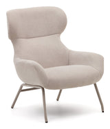 Belina Armchair, Beige Chenille