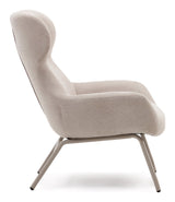 Belina Armchair, Beige Chenille