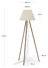 Benicarlo Floor lamp, Beige