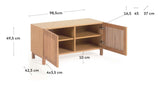 Beyla Bench with 2 doors, Oak/veneer