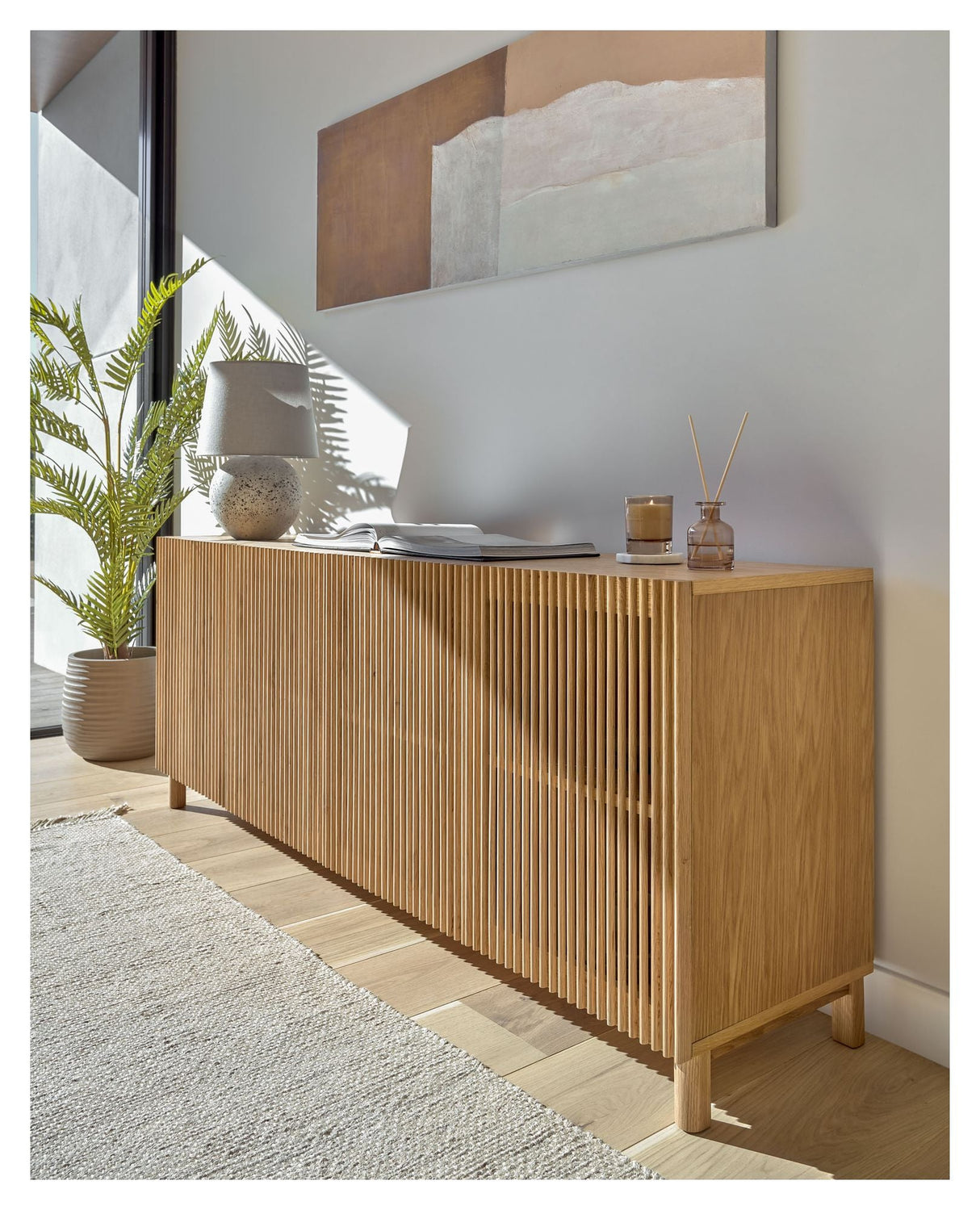 Beyla Sideboard, 180x70, Oak/Veneer