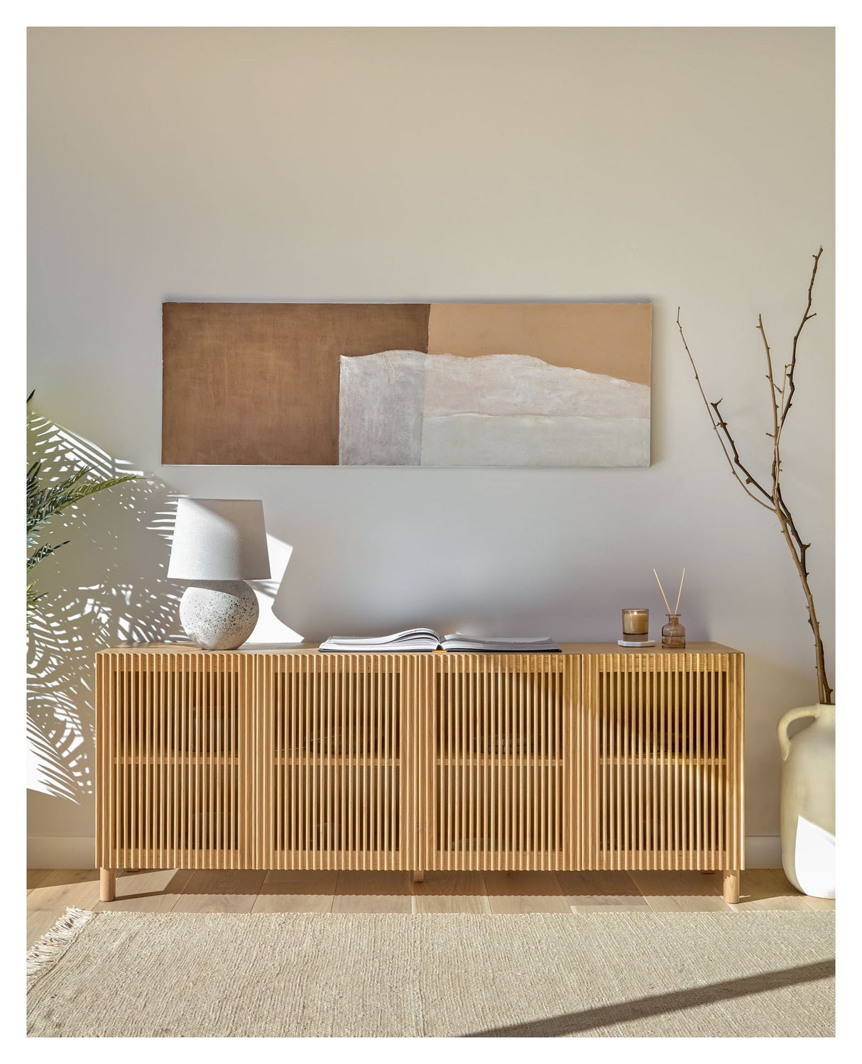 Beyla Sideboard, 180x70, Oak/Veneer