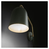 Bear Wall Lamp, Dusty Green/Brass